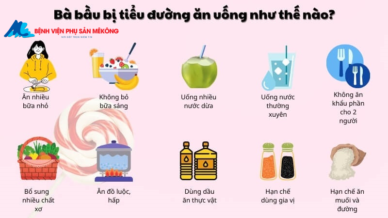 Thức ăn cho bà bầu bị tiểu đường thai kỳ